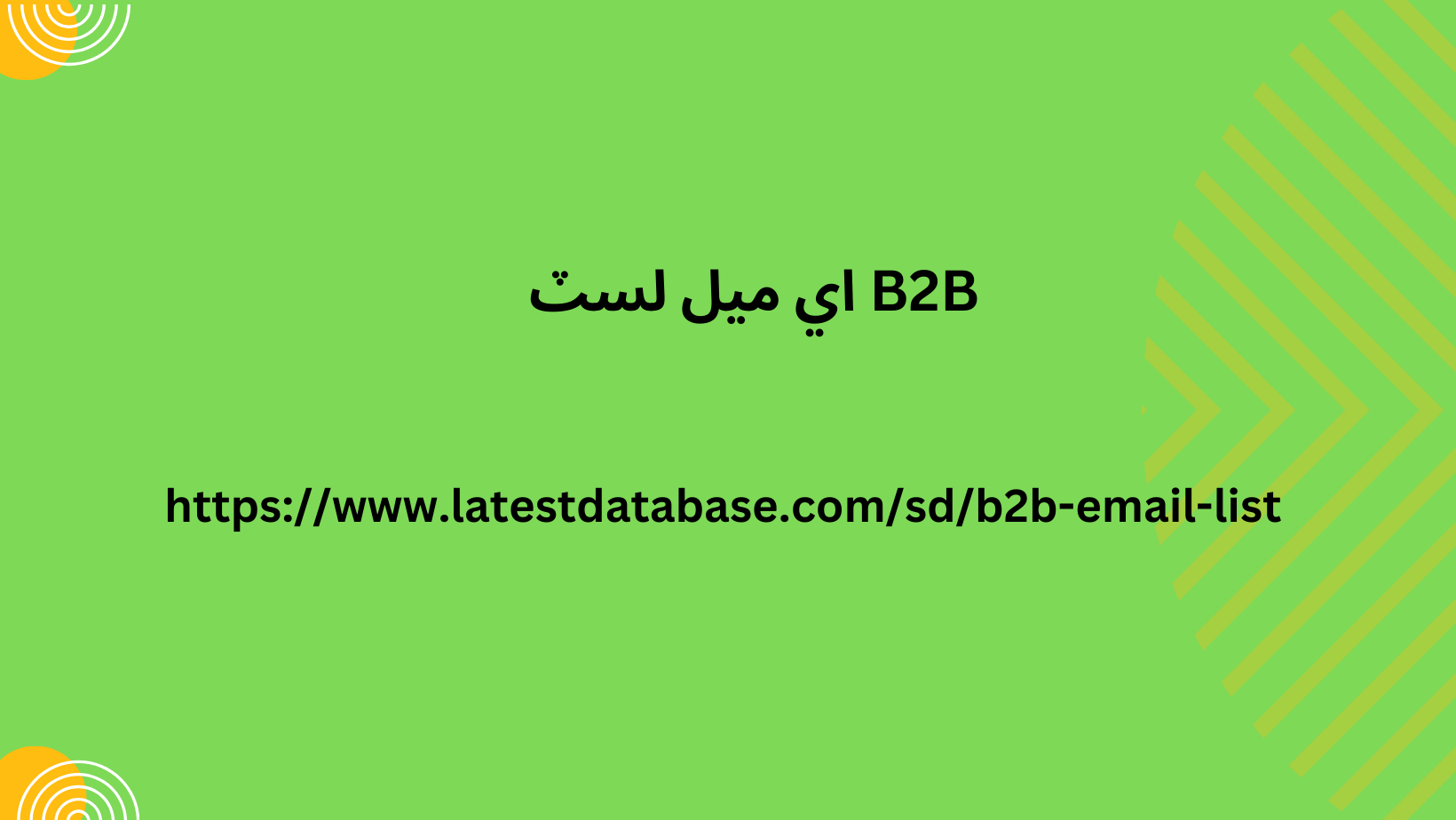 B2B اي ميل لسٽ 06